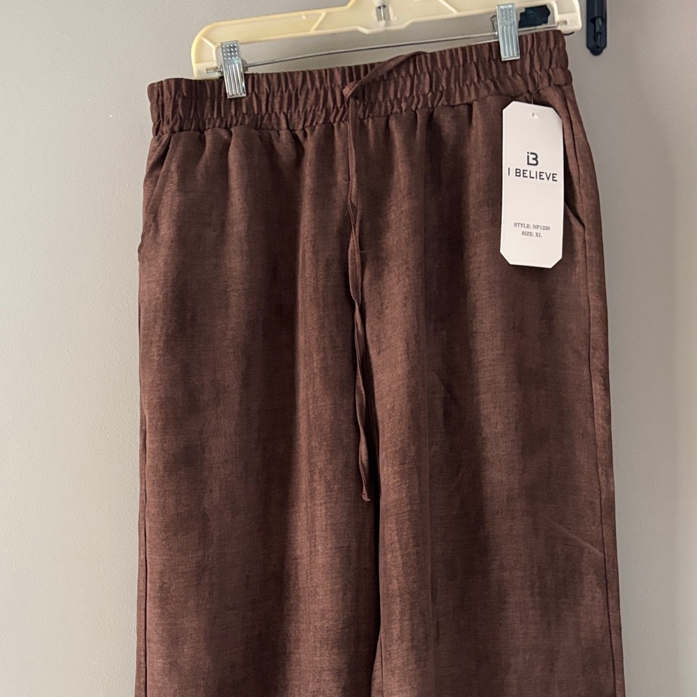 I BELIEVE WIDE LEG PANTS NWT